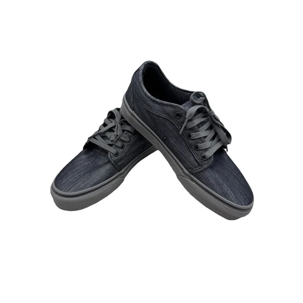 Vans Skate Chukka Low Shoes Black Grey Denim